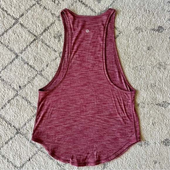 Lululemon tank heathered maroon. - Picture 3 of 3